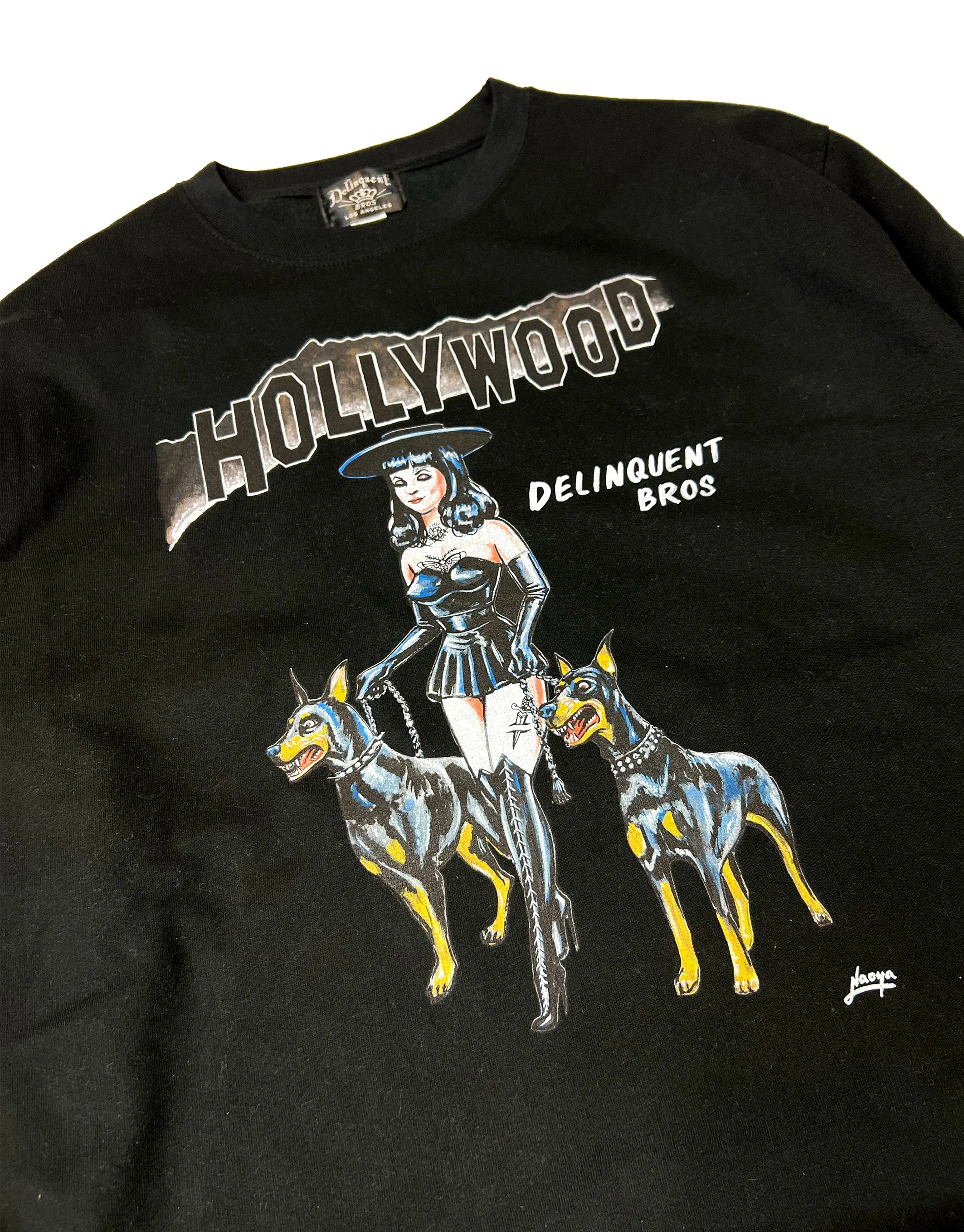 "Witches & Bitches" Crew Neck Sweat shirt in Black
