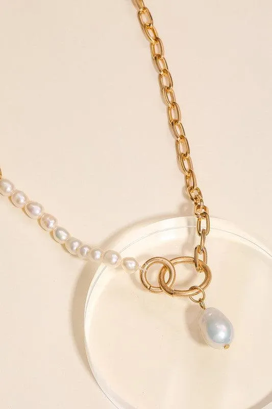 Raw Pearl Necklace