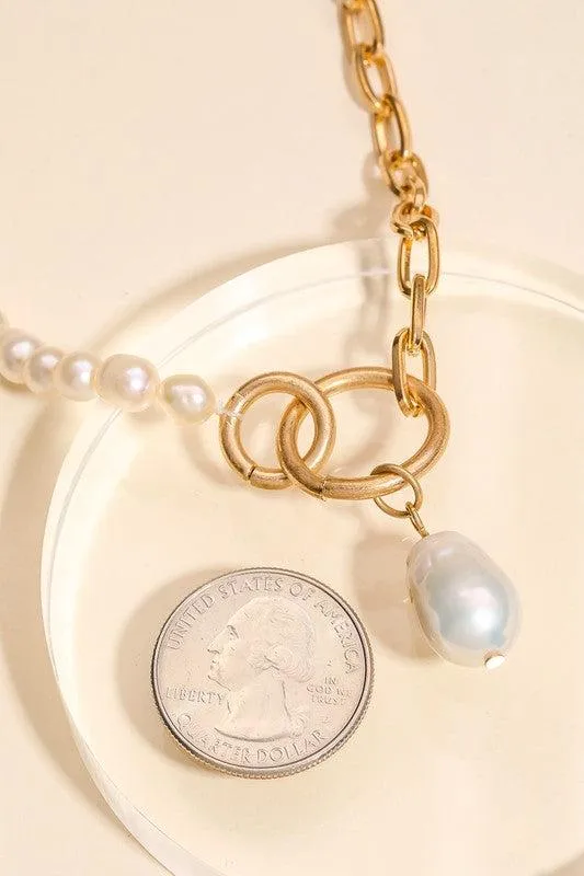 Raw Pearl Necklace