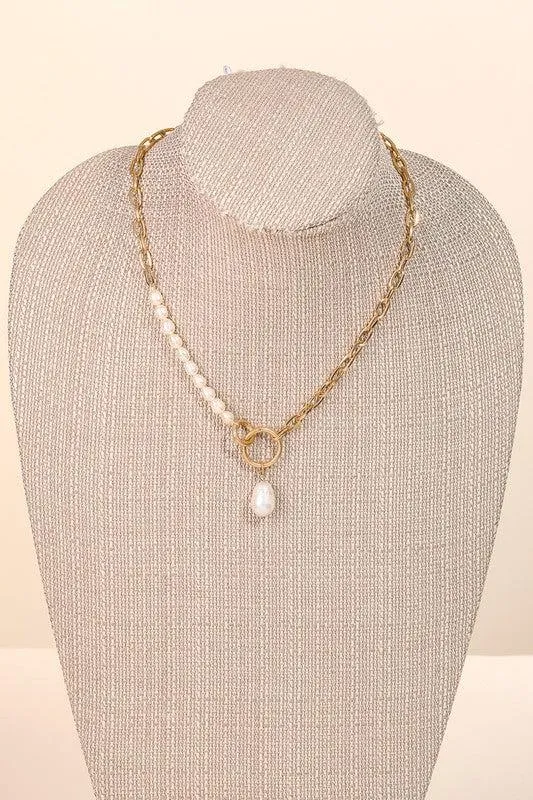 Raw Pearl Necklace