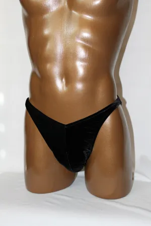 Ready Made Black Velvet Posing Trunks