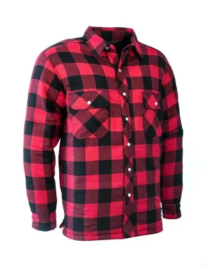Red Buffalo Plaid Quilt-Lined Flannel Shirt Jacket