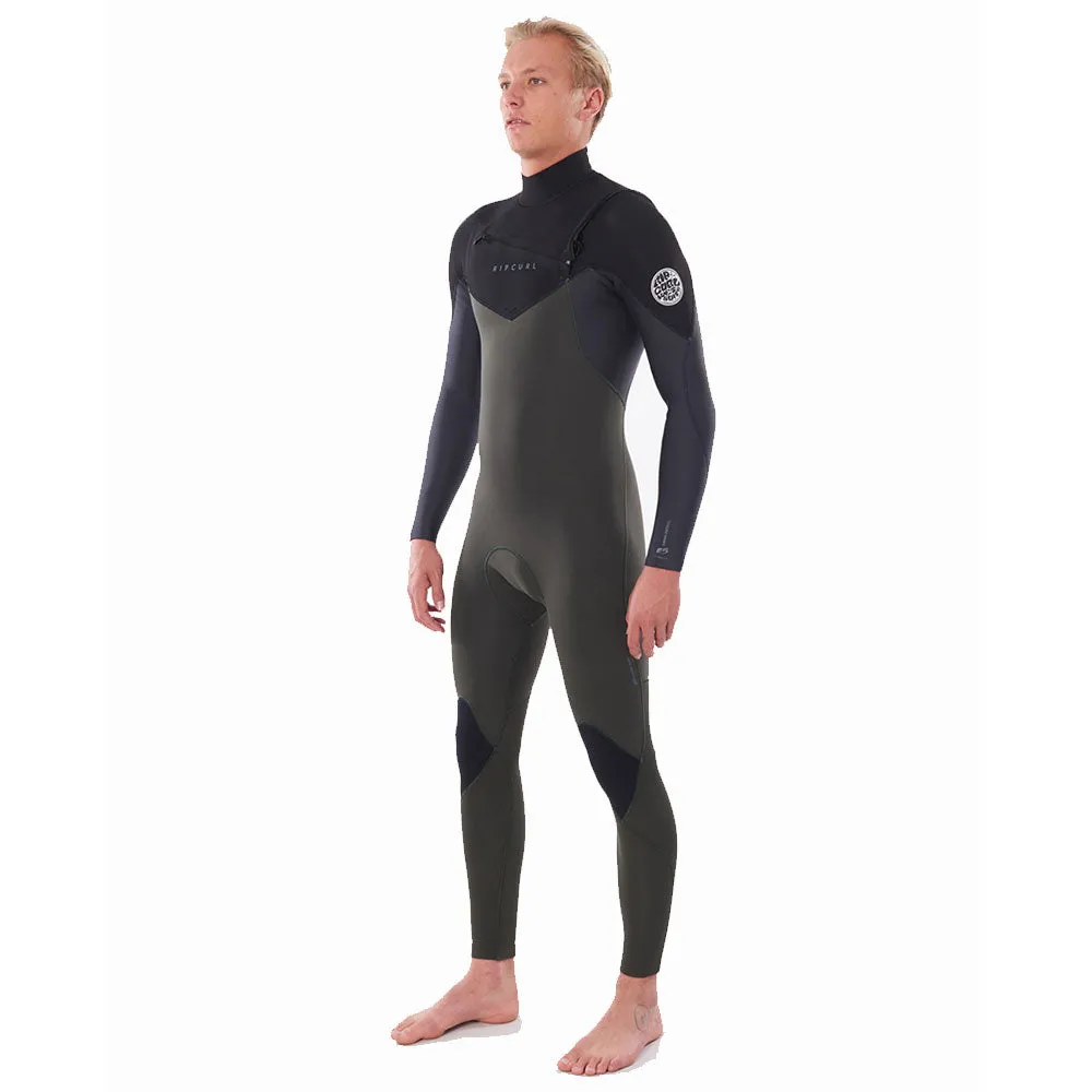 Rip Curl Dawn Patrol 5/3mm Chest Zip Winter Wetsuit - Dark Green