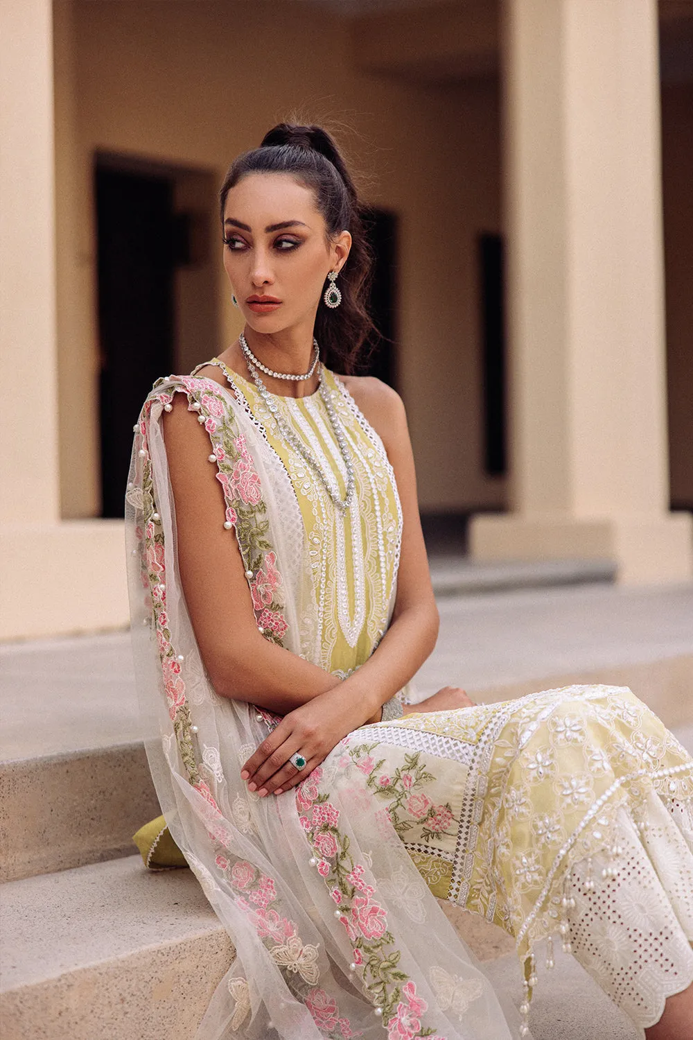 Saira Rizwan Lawn 2023  |  DAFFODIL 07