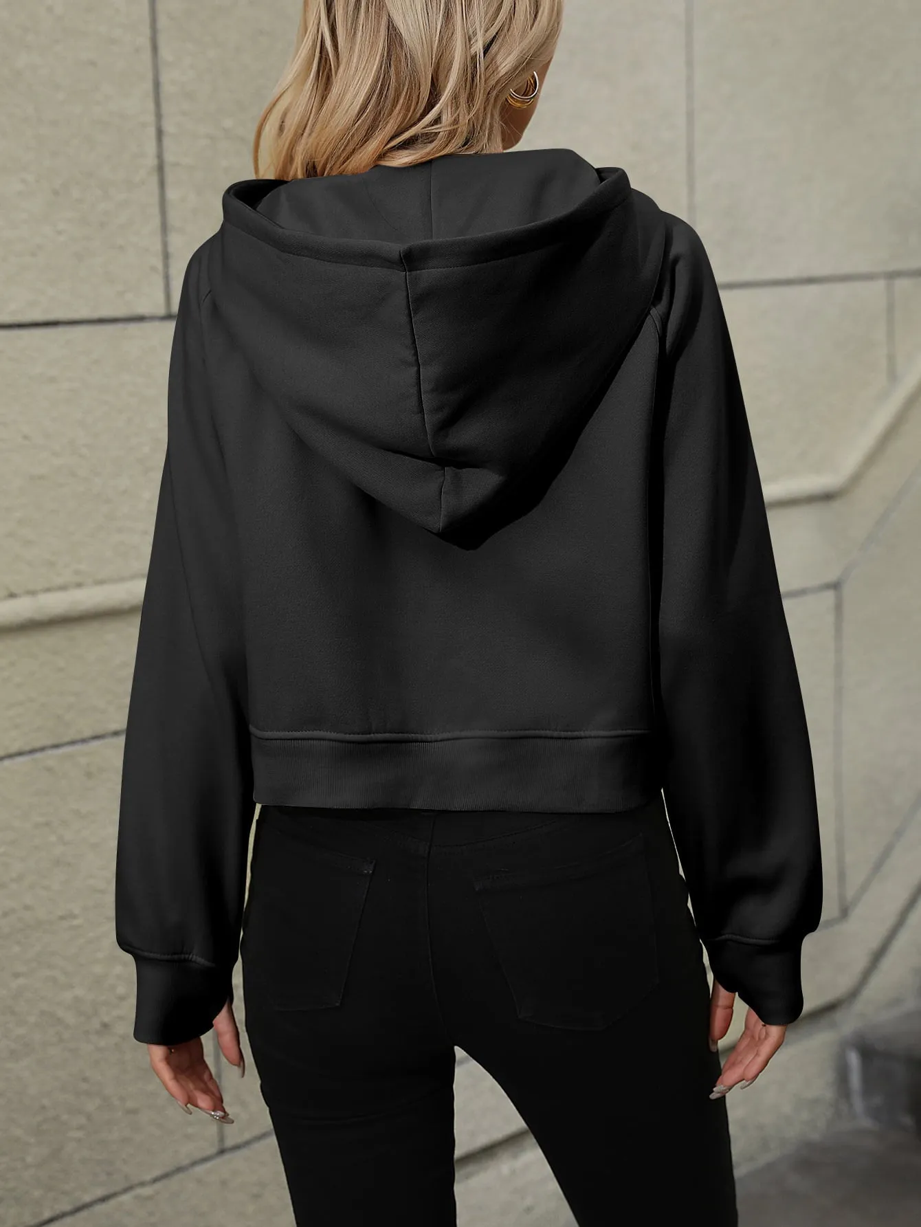 Scout Raglan Sleeve Zip-Up Hoodie with Pocket