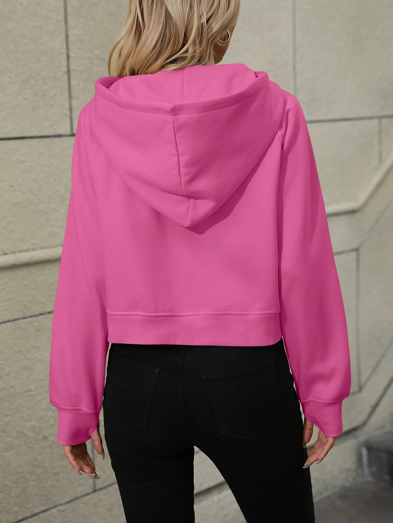 Scout Raglan Sleeve Zip-Up Hoodie with Pocket