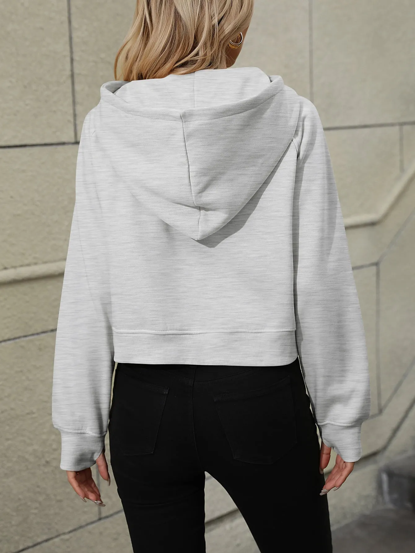 Scout Raglan Sleeve Zip-Up Hoodie with Pocket
