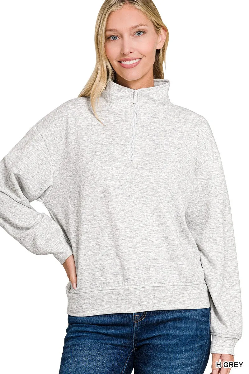 SCUBA HALF ZIP PULLOVER SWEATSHIRTS