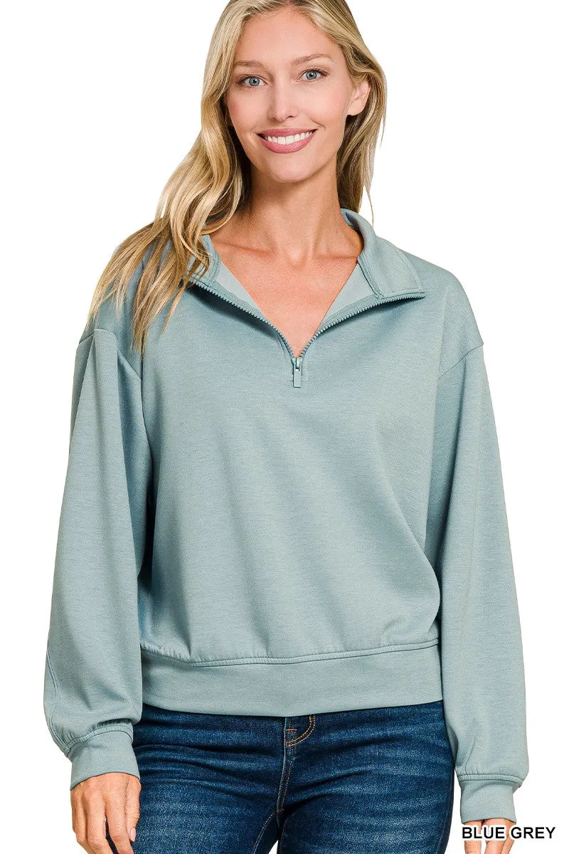 SCUBA HALF ZIP PULLOVER SWEATSHIRTS