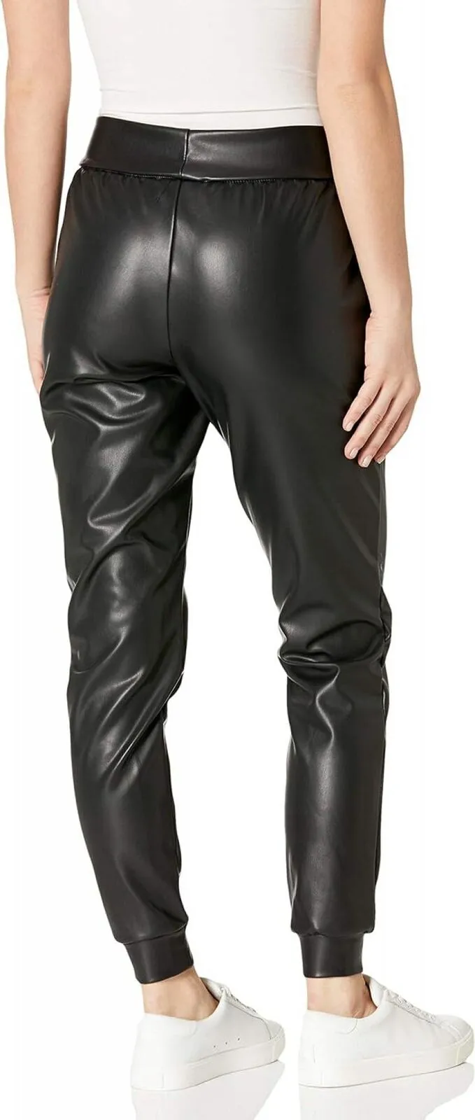 Seven7 Women's Faux Leather Ponte Jogger 7M1074