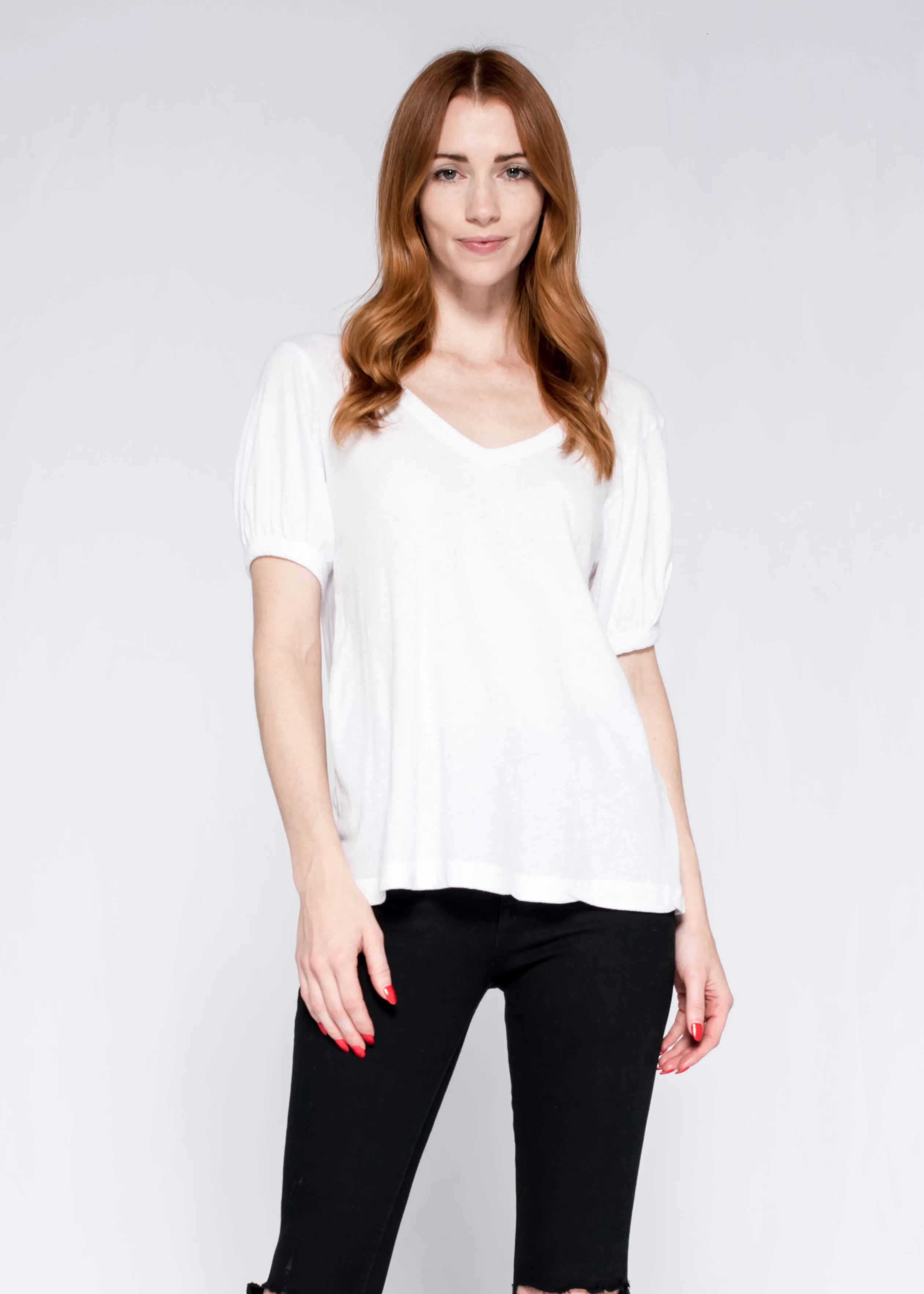 Sexy Open Deep V Femme Soft Elbow Sleeve