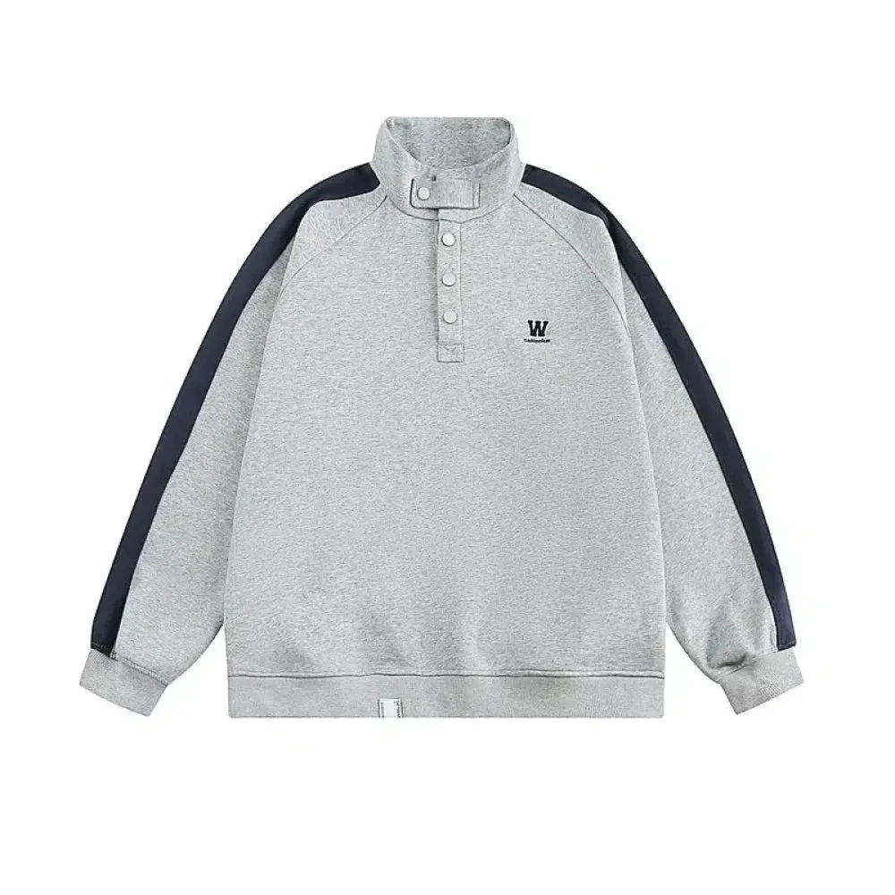 Side Stripe Half-Zip Pocket Sweatshirt