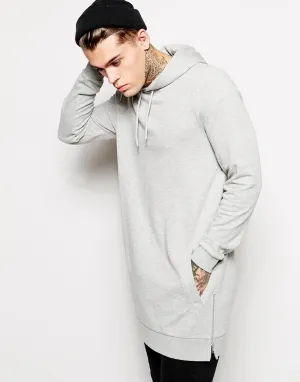 SIDE ZIPPER LONG SWEATSHIRT