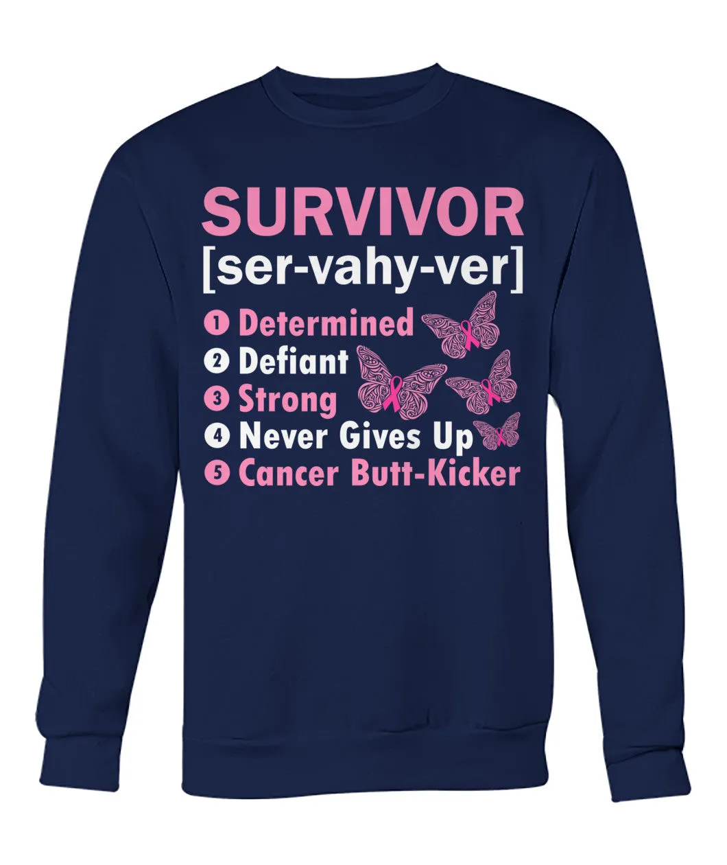 Survivor Determined Defiant Hoodies and Sweatshirts