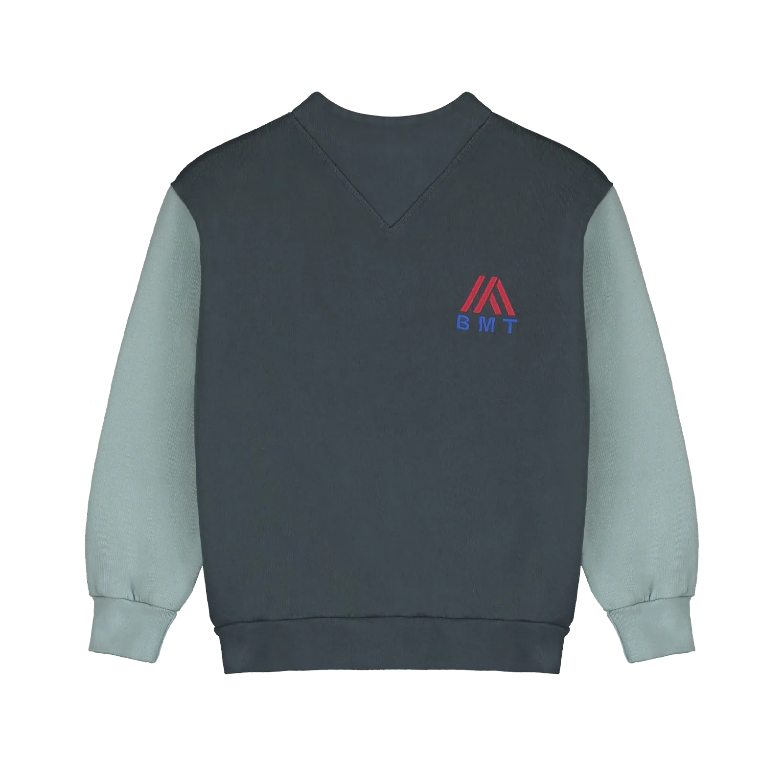 SWVN-V-NECK SWEATSHIRT BONMOT -Navy