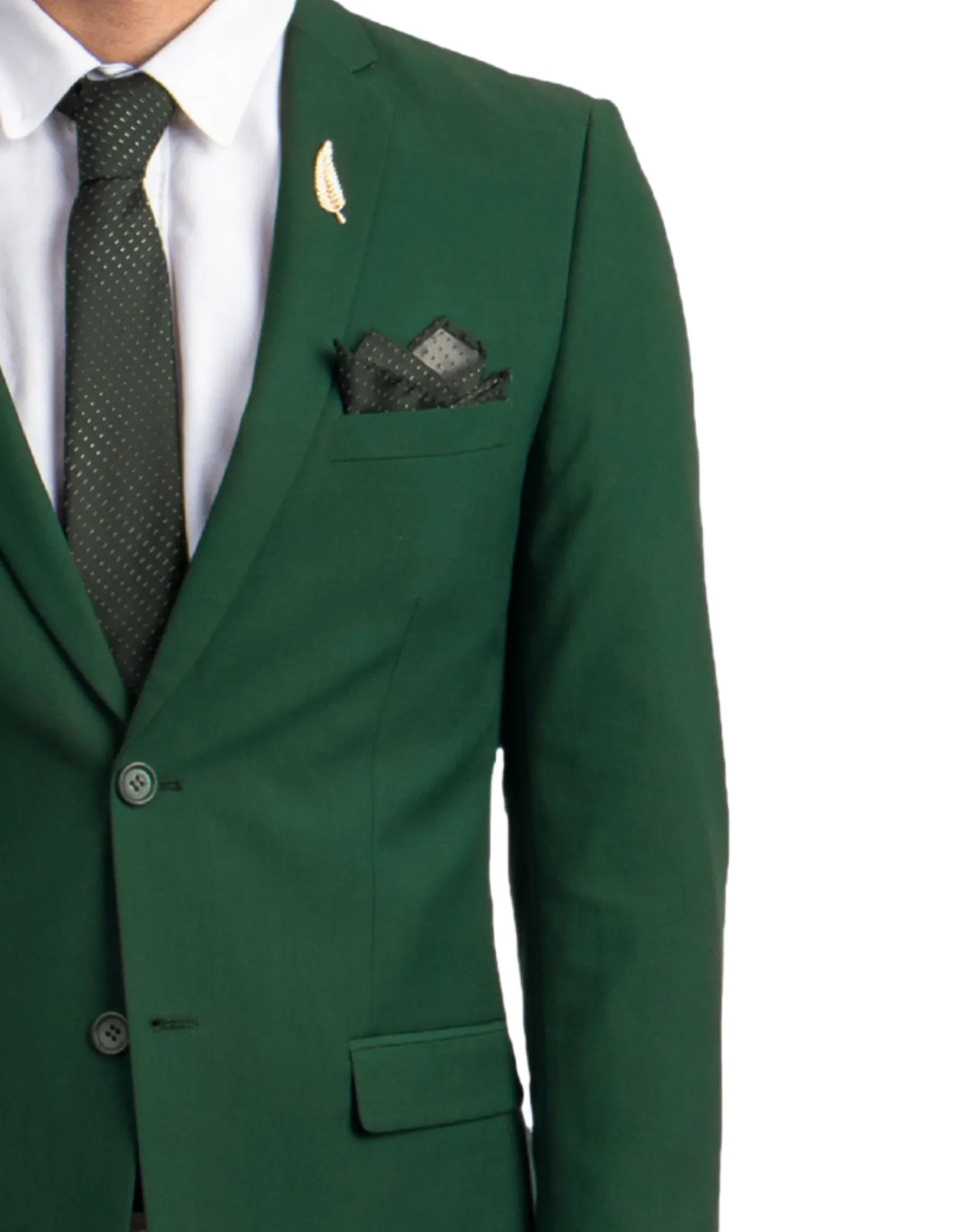 Tazzio Solid Slim Fit Suit - Green