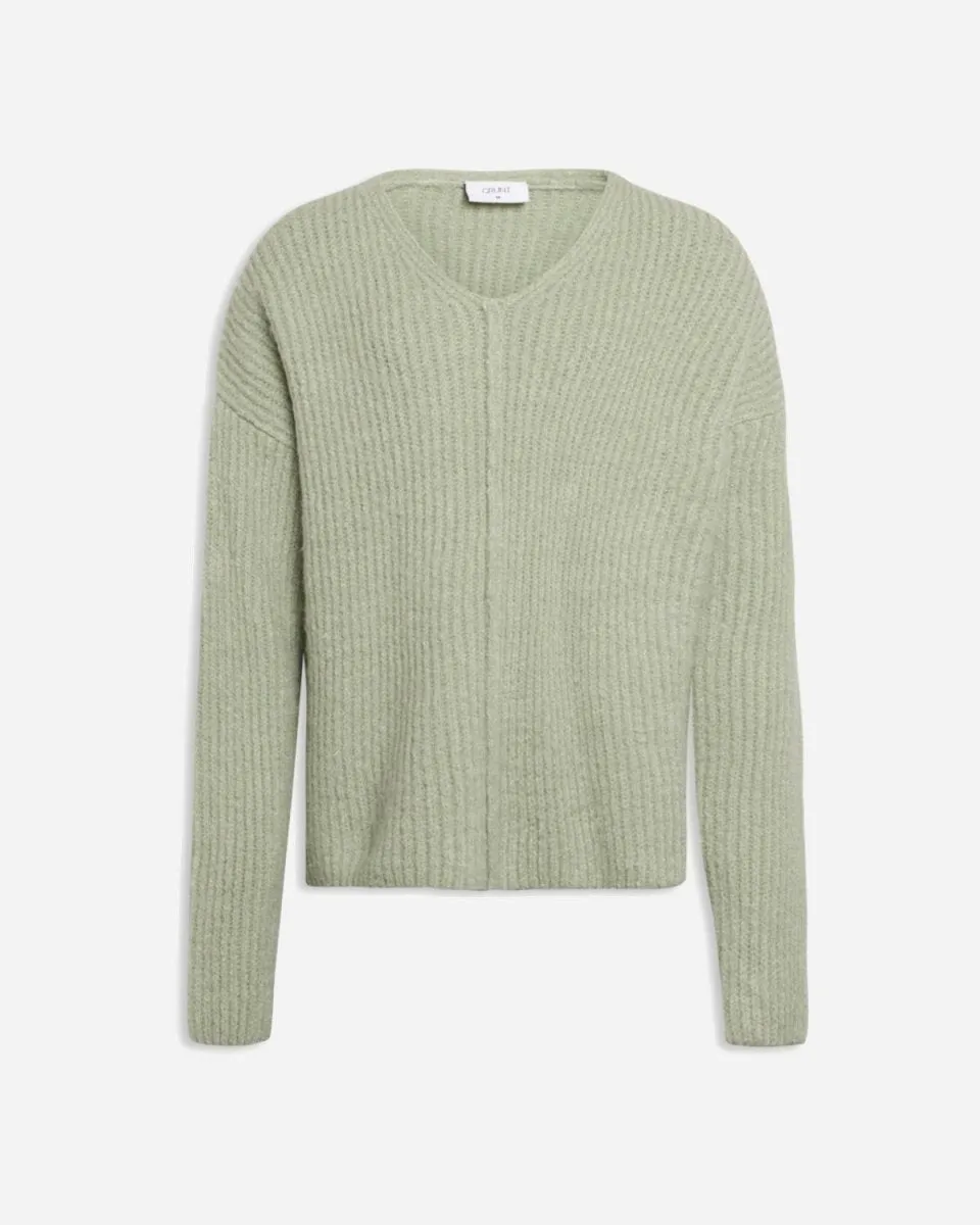 Teen Define V-Neck Knit - Pastel Green