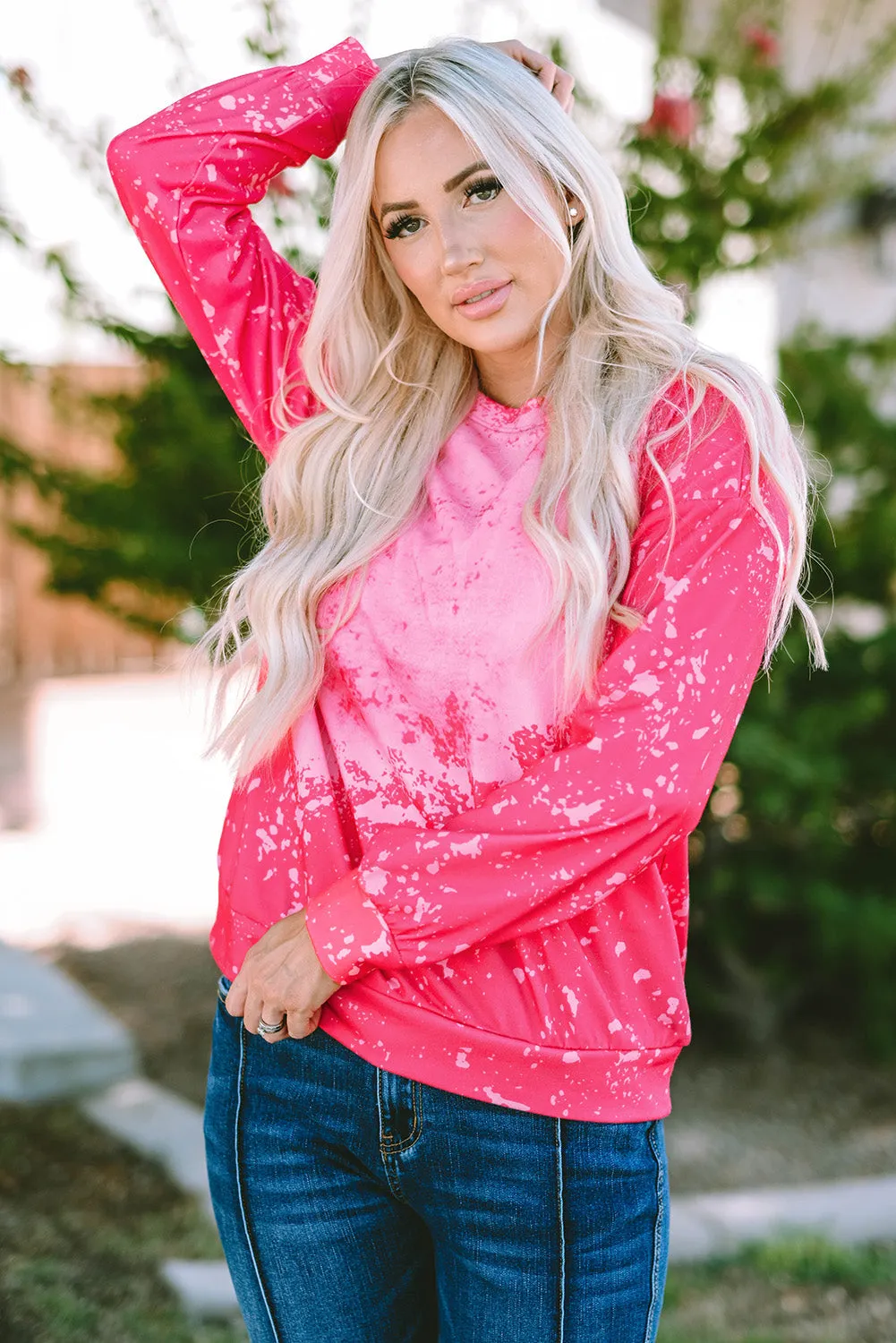 Tie Dye Pullover Sweatshirt
