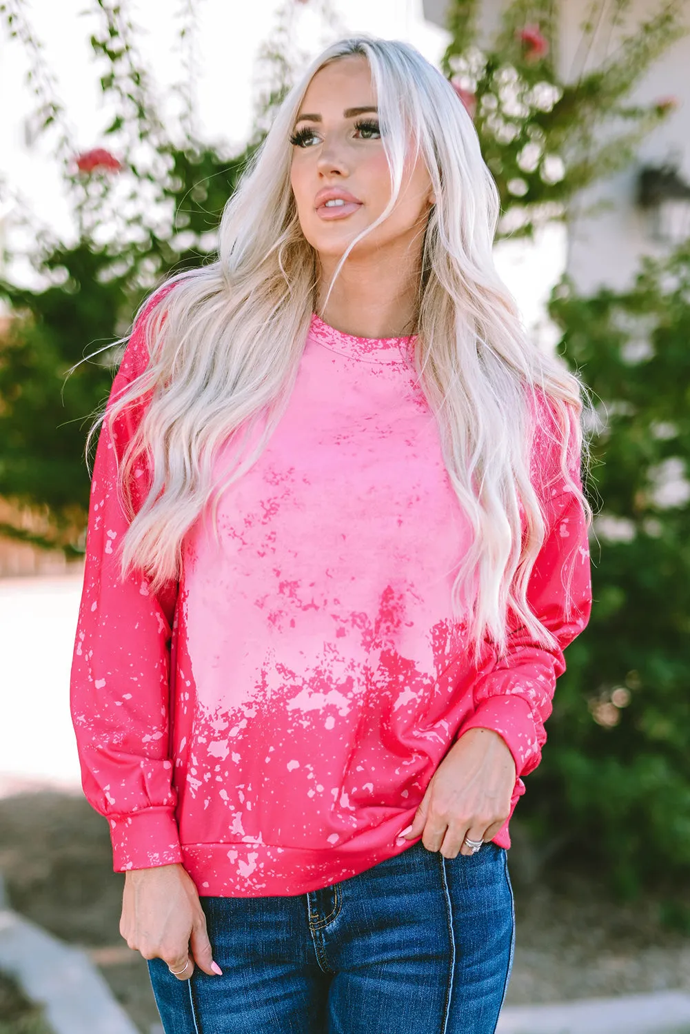 Tie Dye Pullover Sweatshirt