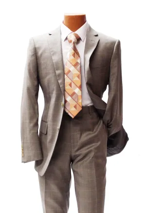 Top Lapel Khaki Vintage Modern Fit Suit