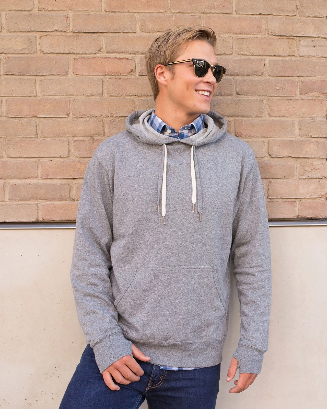 Unisex Heather French Terry Hooded Pullover