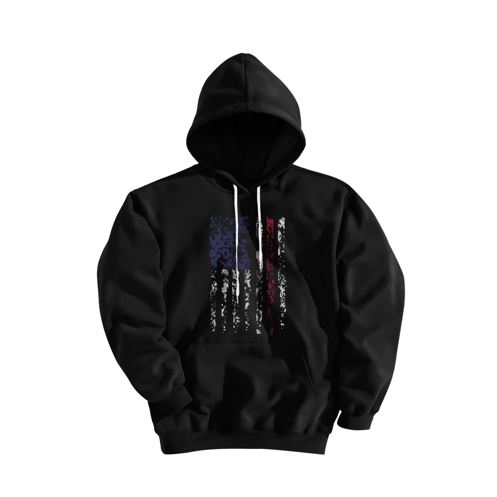USA FLAG GRAPHIC POCKET HOODIE