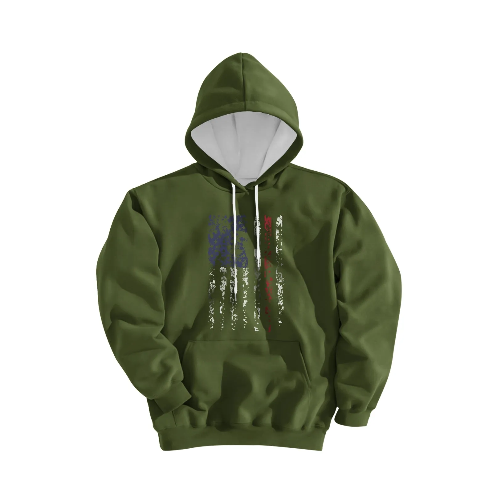 USA FLAG GRAPHIC POCKET HOODIE