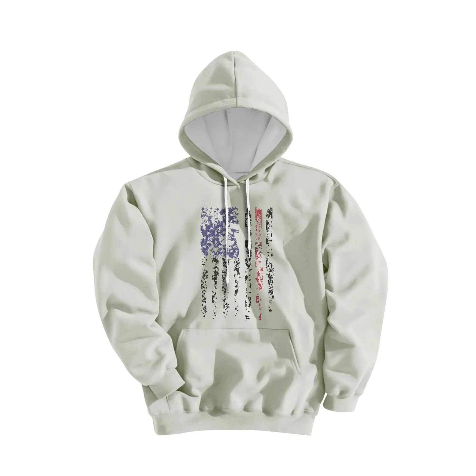 USA FLAG GRAPHIC POCKET HOODIE