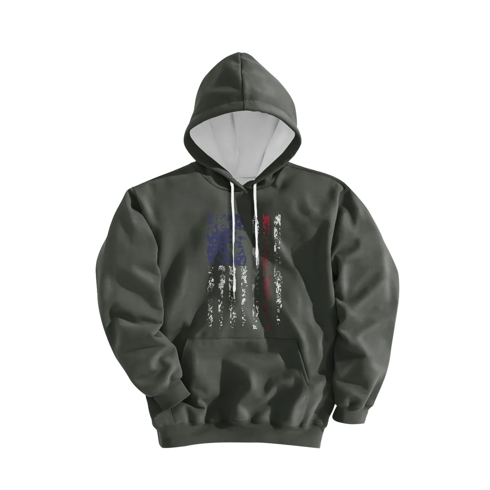 USA FLAG GRAPHIC POCKET HOODIE
