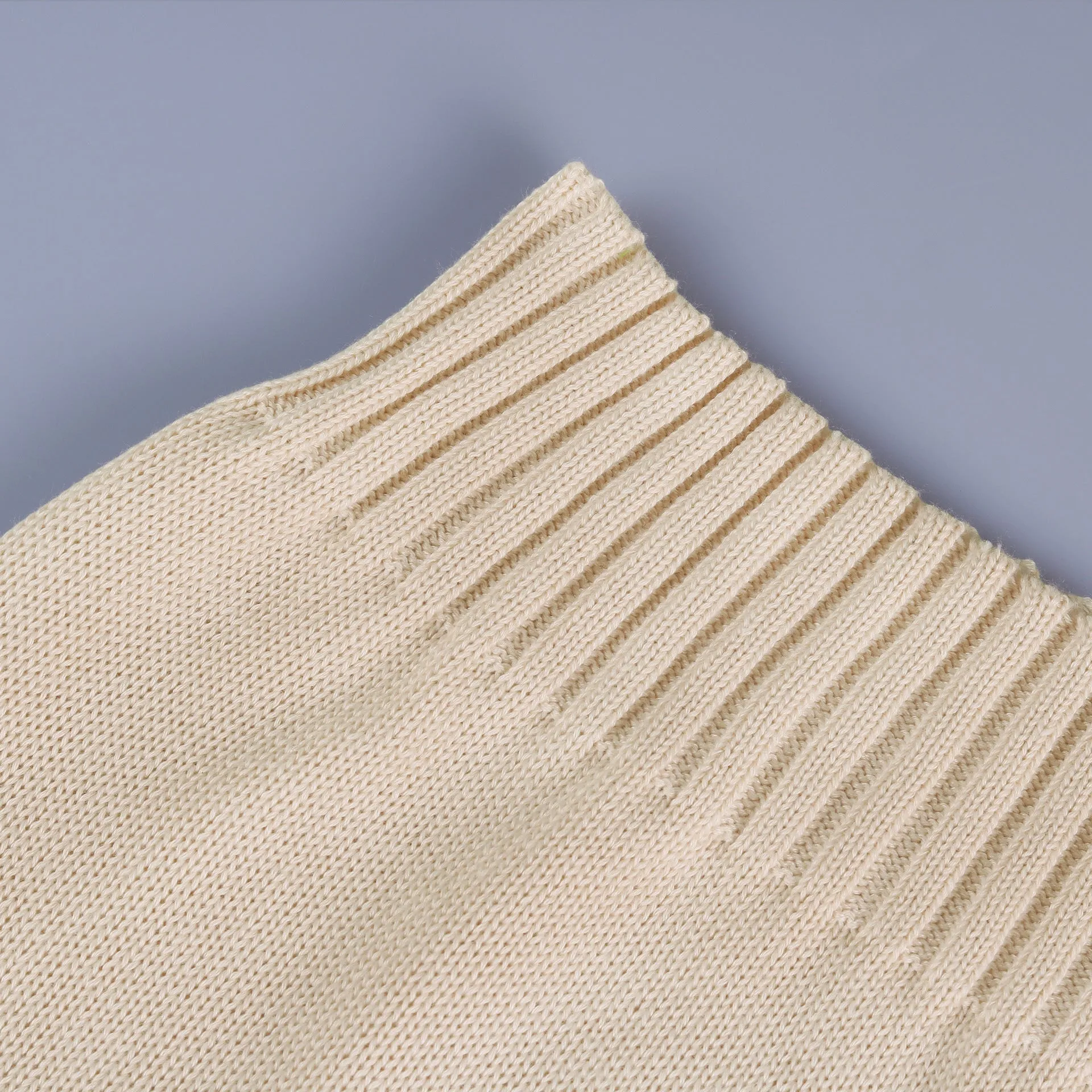 V-neck Knit Pile Collar Polo Sweaters Top