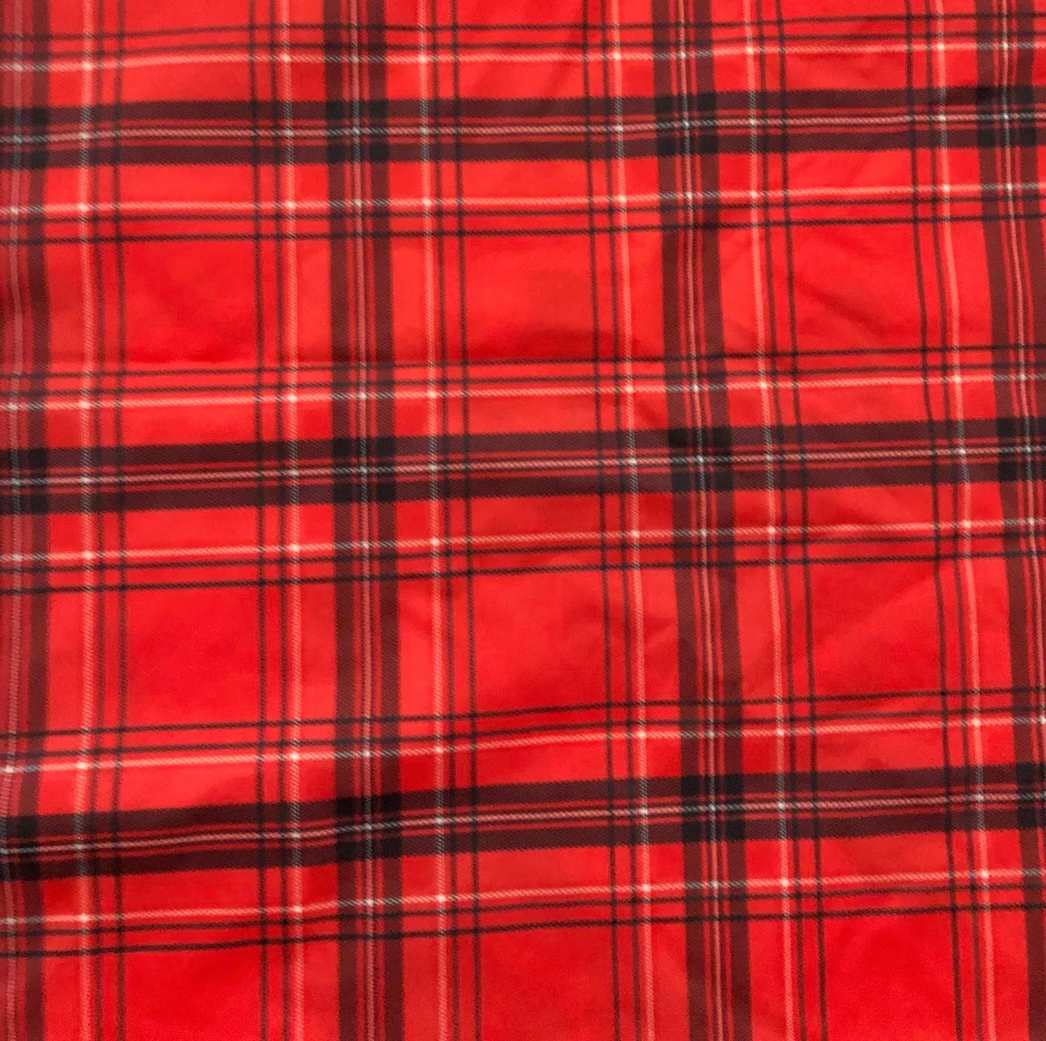 V NECK SPAGHETTI STRAP TOPS RED GEISHA/RED PLAID