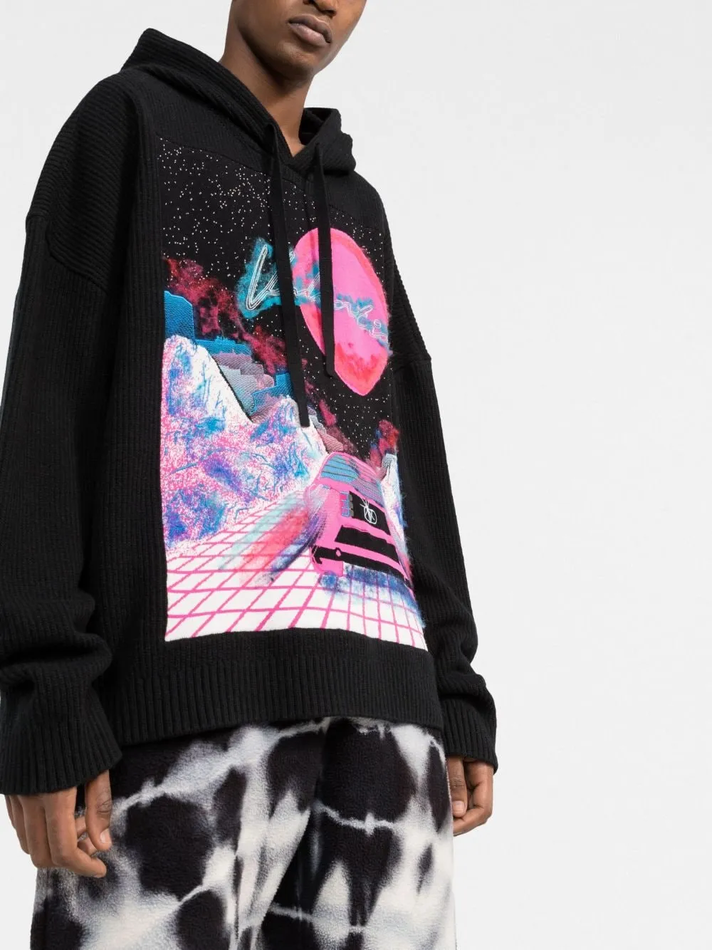 Valentino Virtual Runner knitted hoodie