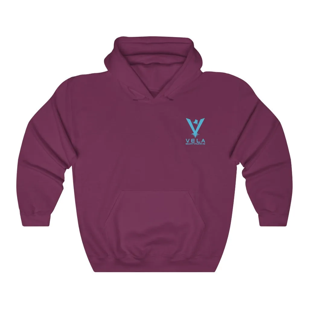 Vela Blue Logo Unisex Heavy Blend™ Hooded Sweatshirt