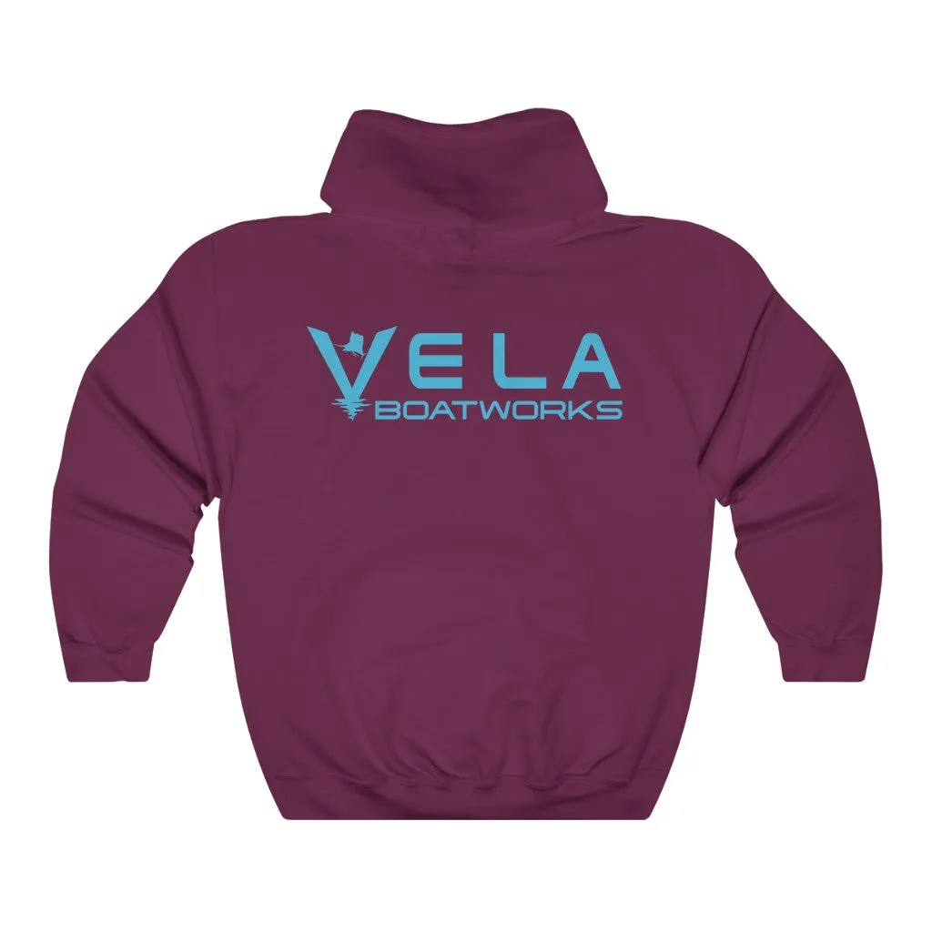 Vela Blue Logo Unisex Heavy Blend™ Hooded Sweatshirt