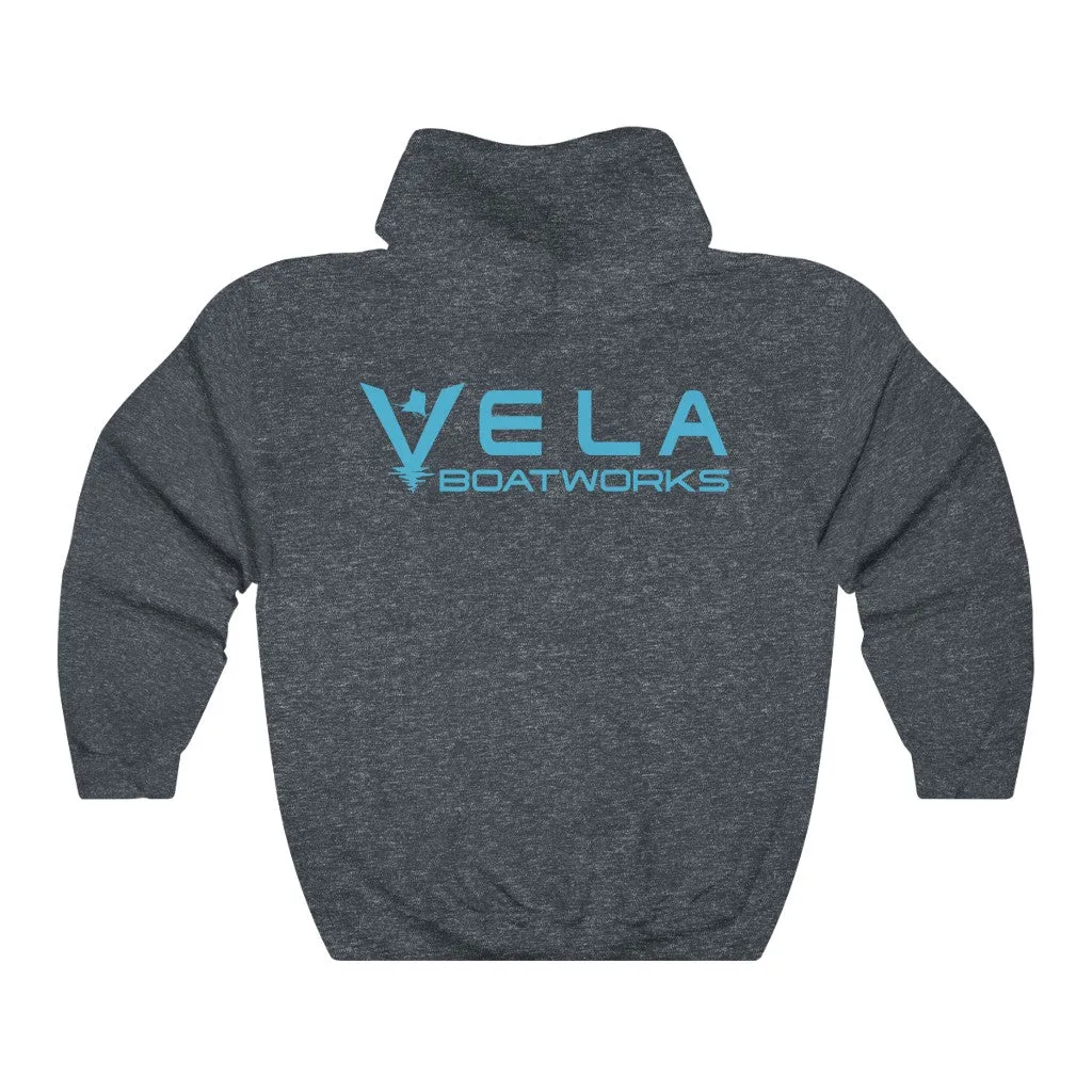 Vela Blue Logo Unisex Heavy Blend™ Hooded Sweatshirt