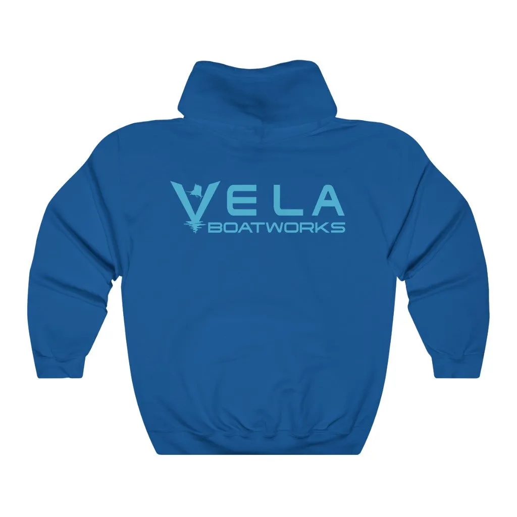 Vela Blue Logo Unisex Heavy Blend™ Hooded Sweatshirt
