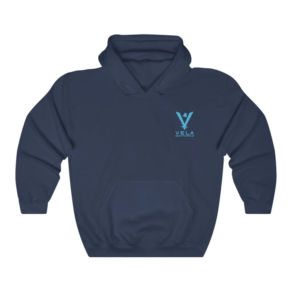 Vela Blue Logo Unisex Heavy Blend™ Hooded Sweatshirt