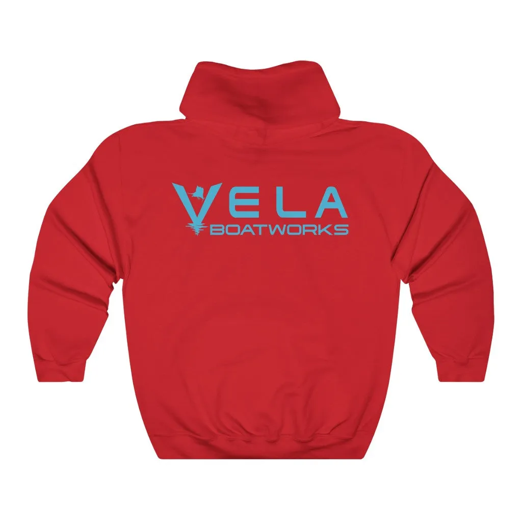 Vela Blue Logo Unisex Heavy Blend™ Hooded Sweatshirt