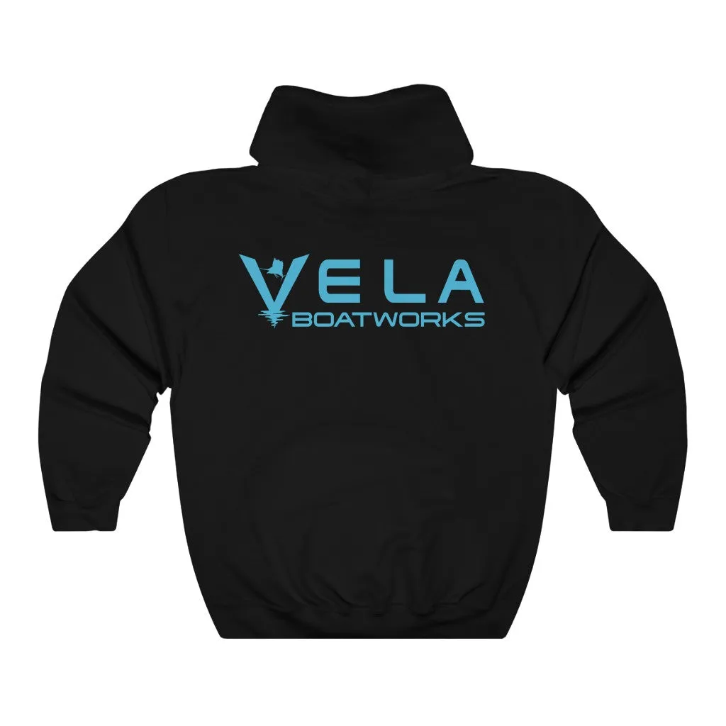 Vela Blue Logo Unisex Heavy Blend™ Hooded Sweatshirt