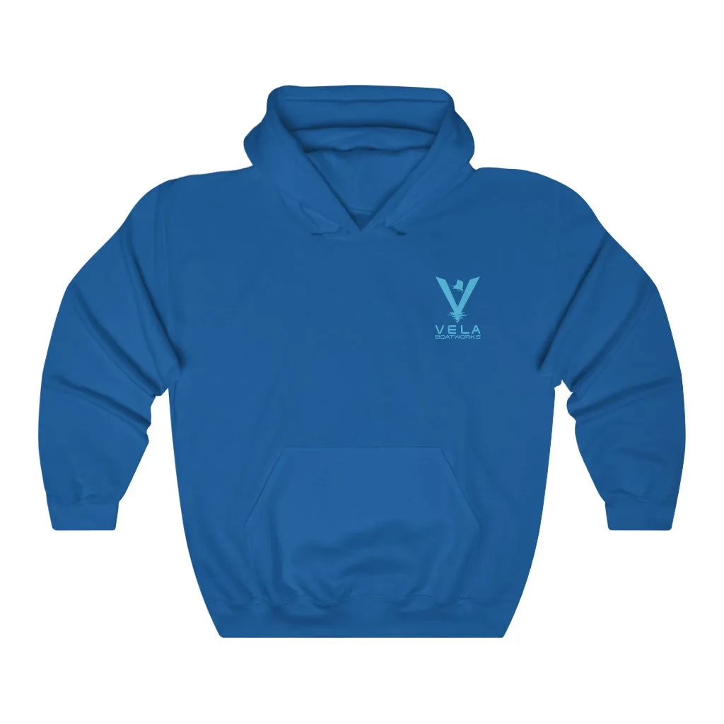 Vela Blue Logo Unisex Heavy Blend™ Hooded Sweatshirt