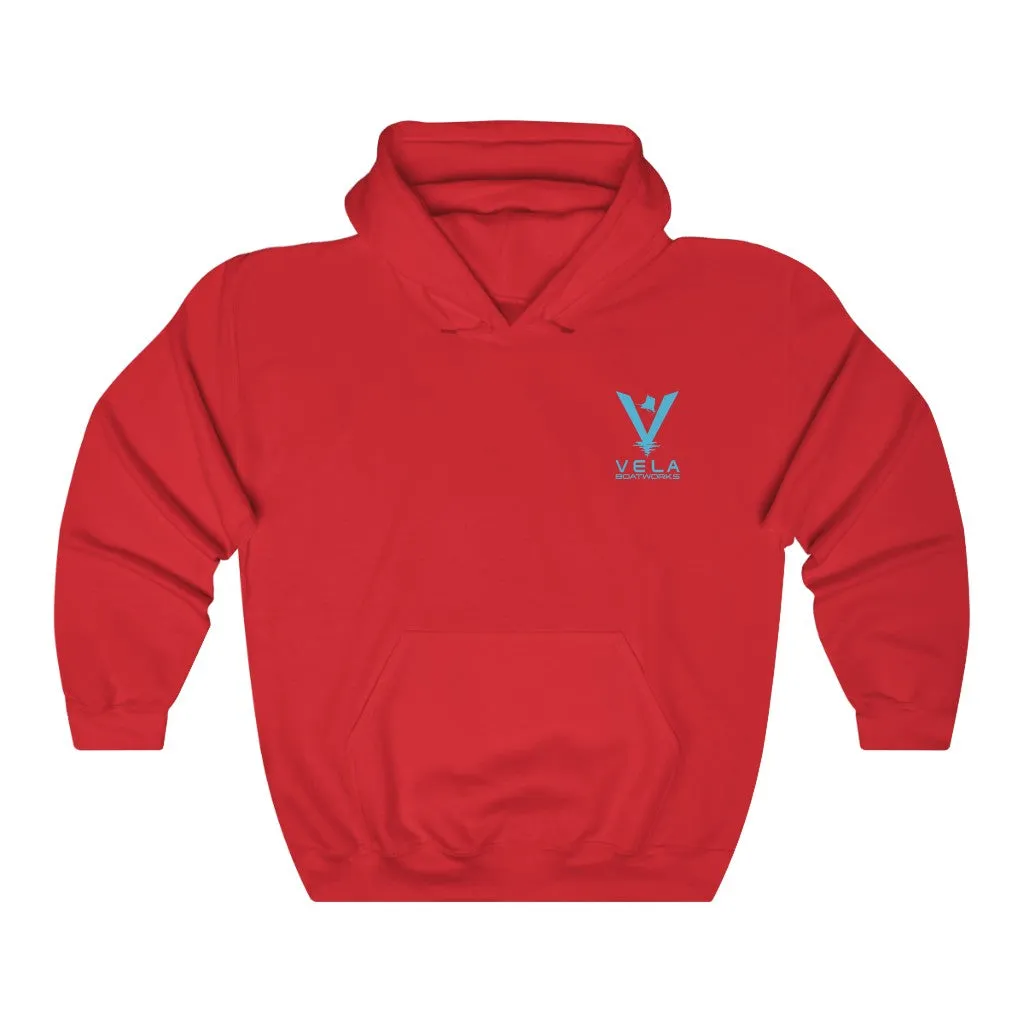 Vela Blue Logo Unisex Heavy Blend™ Hooded Sweatshirt