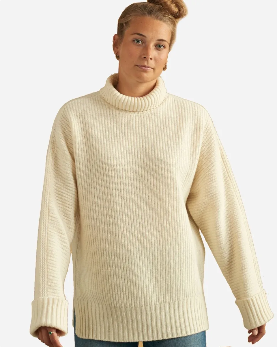 Vigga Knitted T-Neck - Off White
