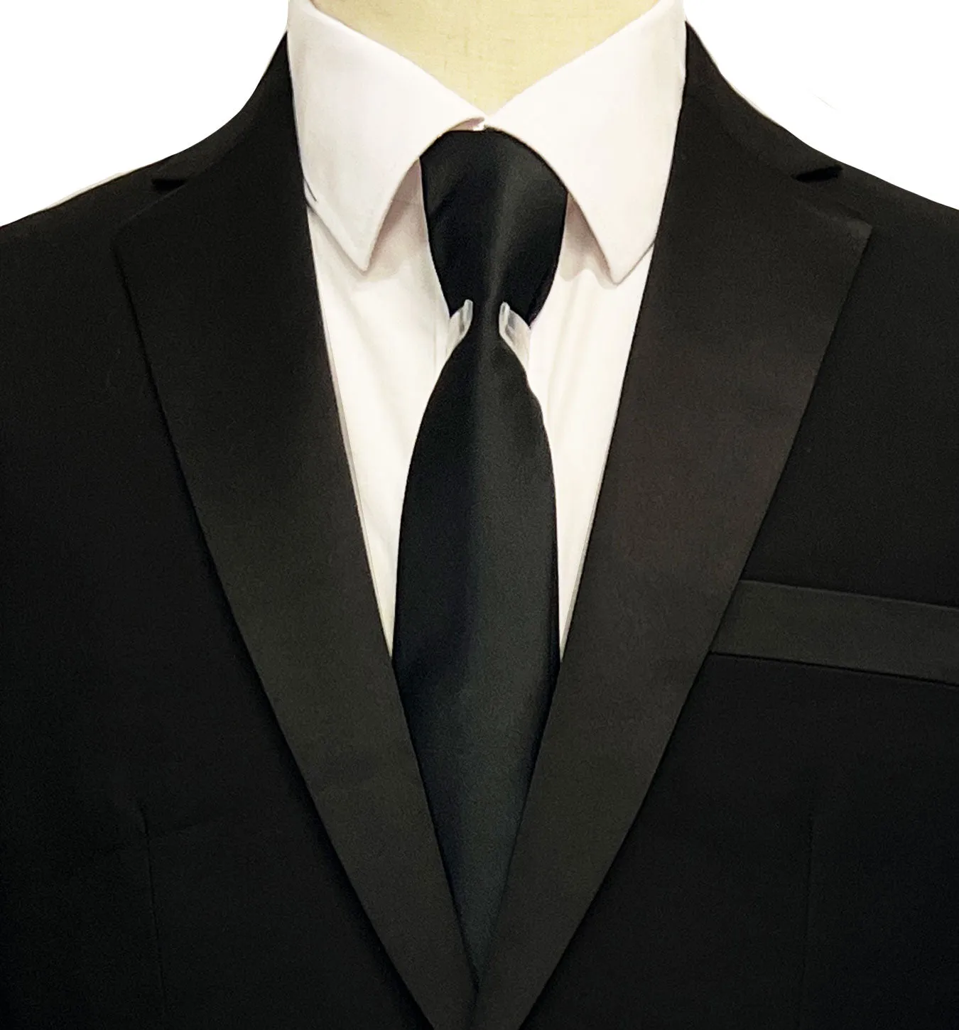 Vinci Slim Fit Tuxedo Suit - Black T-SC900
