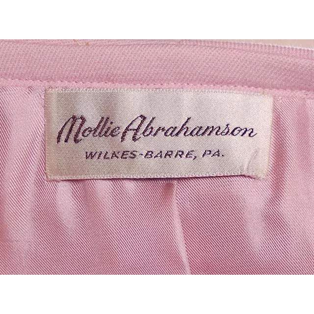 Vintage Pink Wool Suit Ben Zuckerman 1960's SZ 4