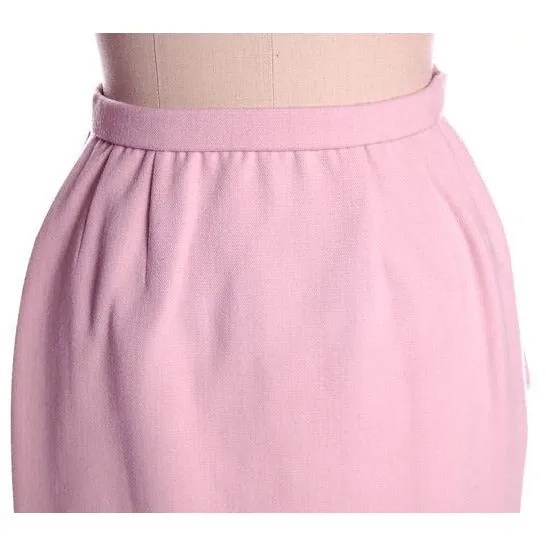 Vintage Pink Wool Suit Ben Zuckerman 1960's SZ 4