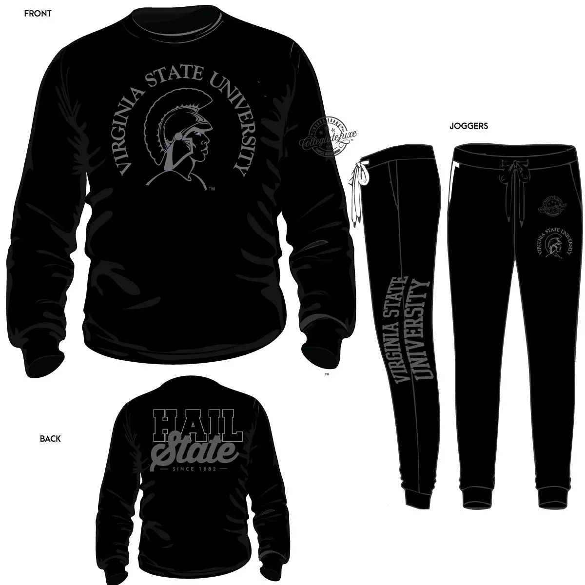 VIRGINIA STATE | BOB Chenille Embroidery  Sweatshirt & Joggers