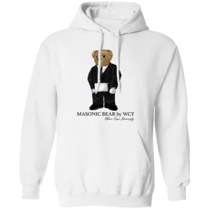 WCY Masonic Bear Pullover Hoodie (white)