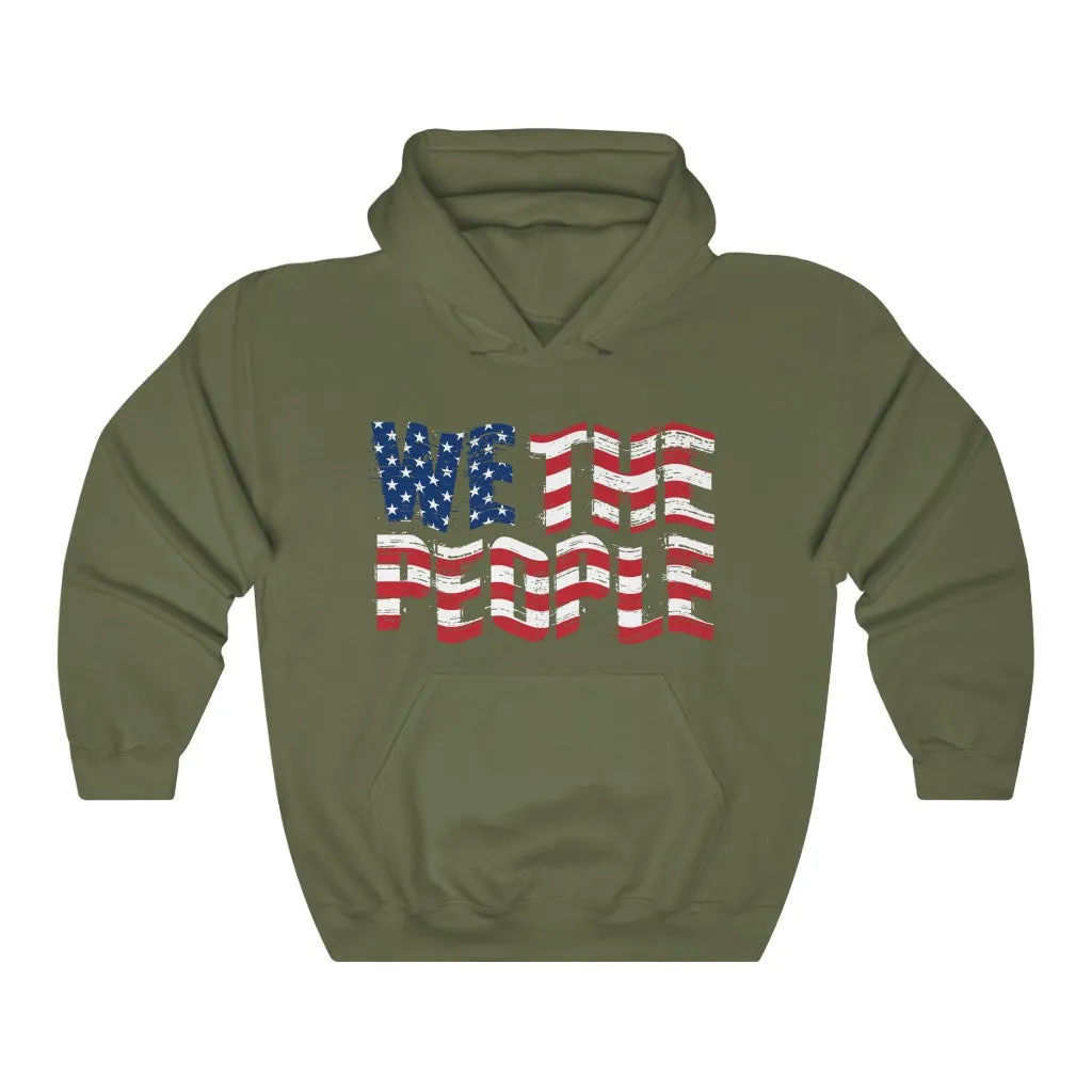 WE THE PEOPLE FLAG - Unisex Heavy Blend™ Hooded Sweatshirt