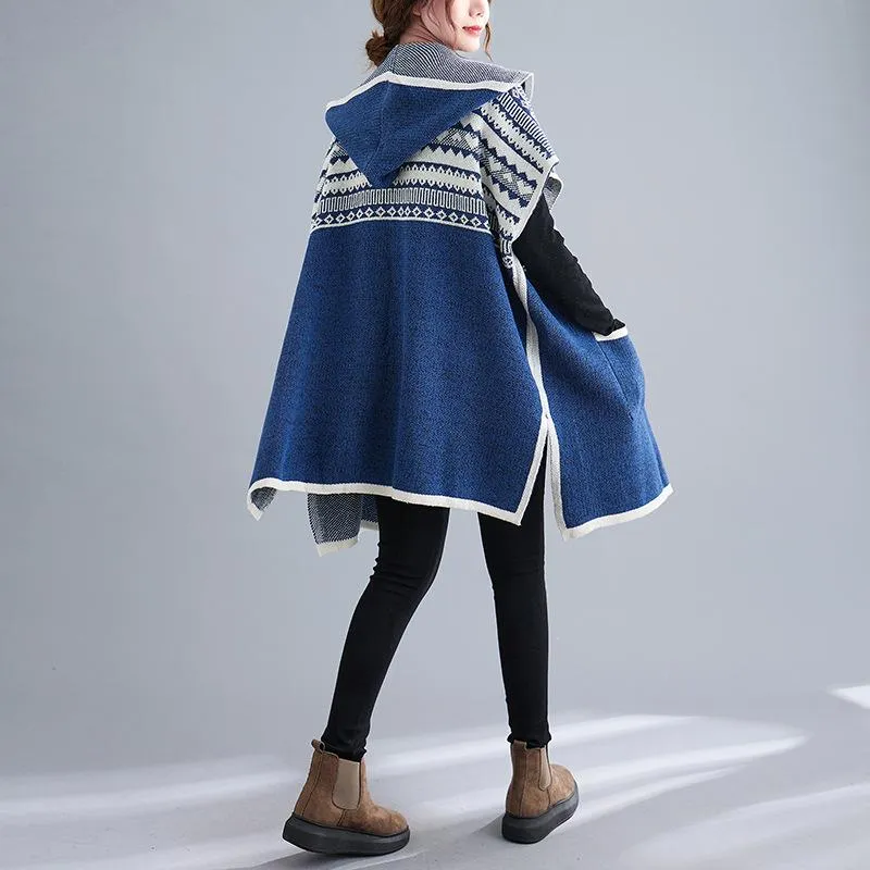 Women Knitting Cardigan Hoodies Sweaters
