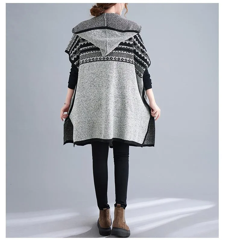 Women Knitting Cardigan Hoodies Sweaters